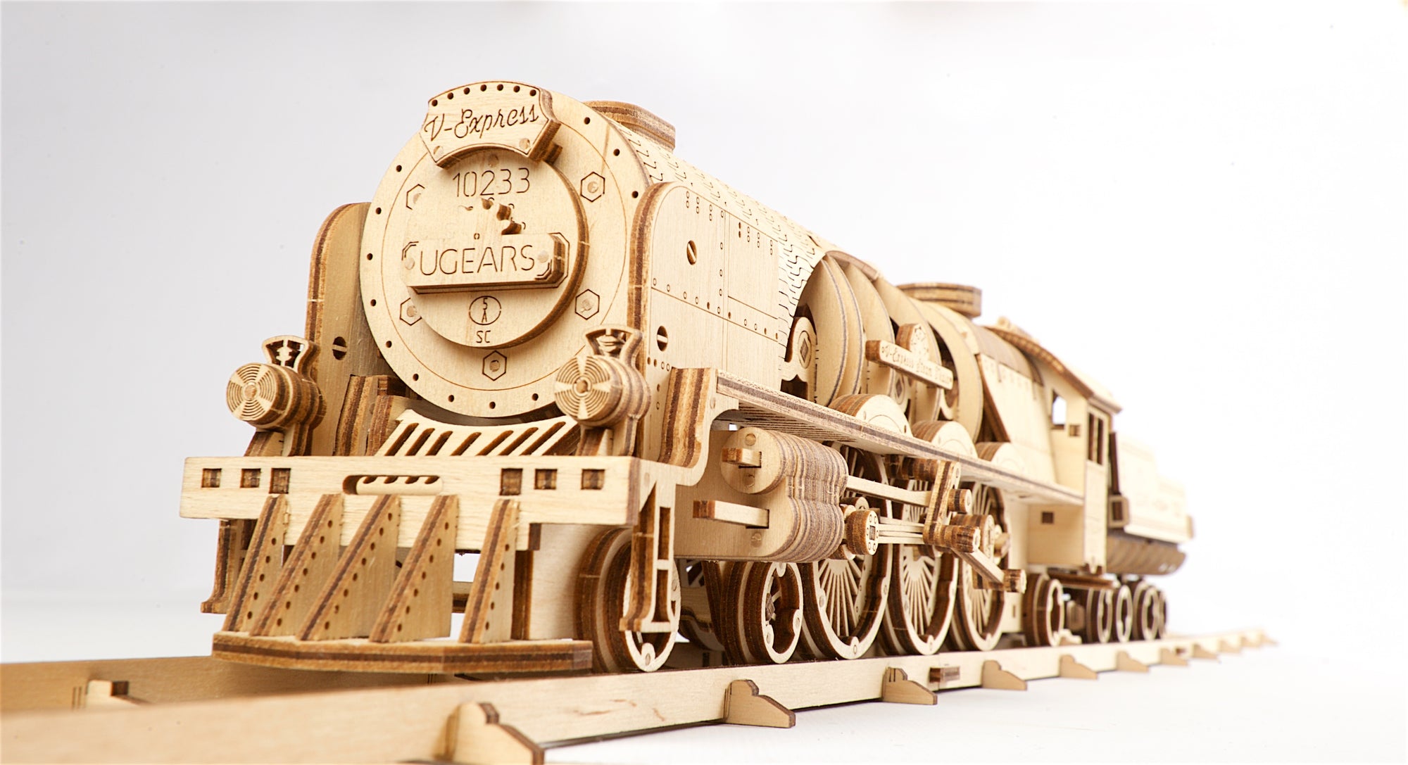 UGears V-Express Steam Train + Tender - Gifts For Dad