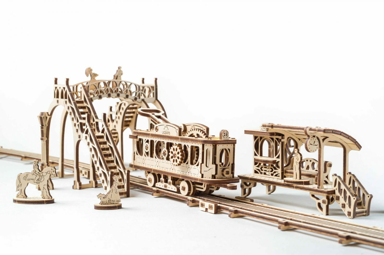 Ugears Tram Line Model - Gifts For Dad