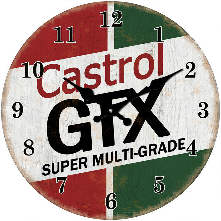 Clock - Castrol GTX - Small - Gifts For Dad