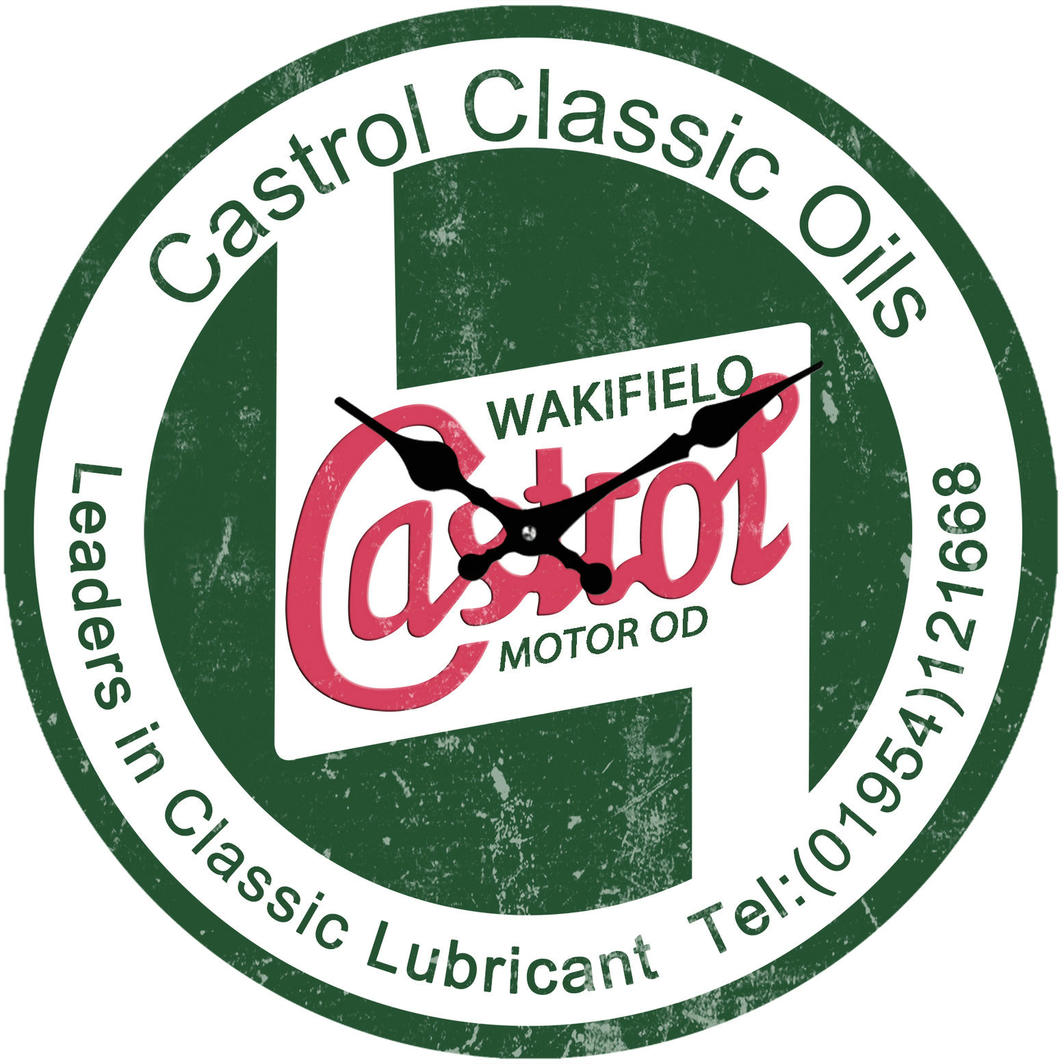 Clock - Castrol Classic Oils - Gifts For Dad