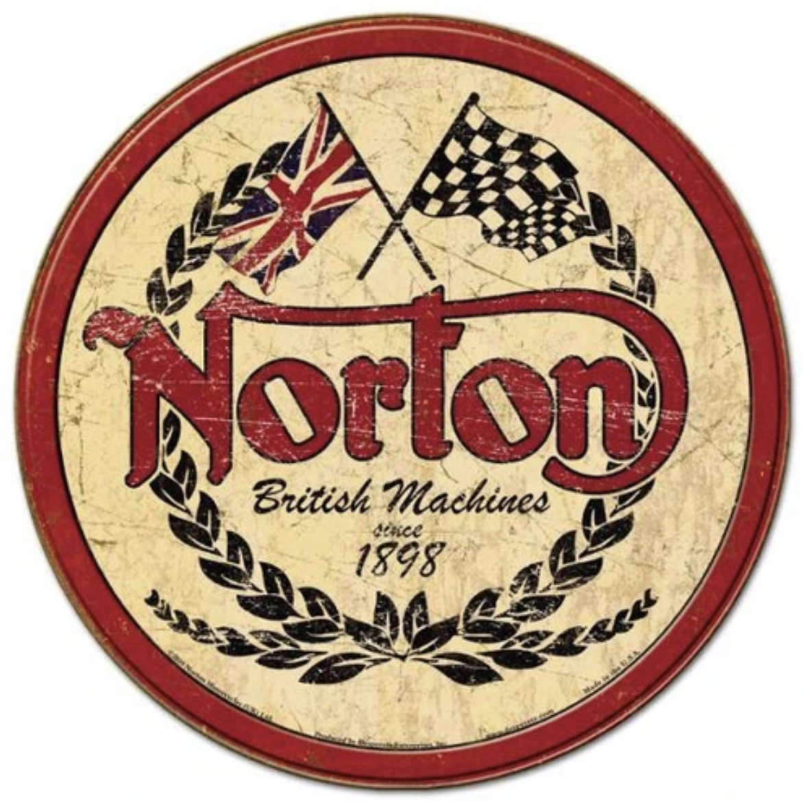 Sign - Norton Logo Round - Gifts For Dad